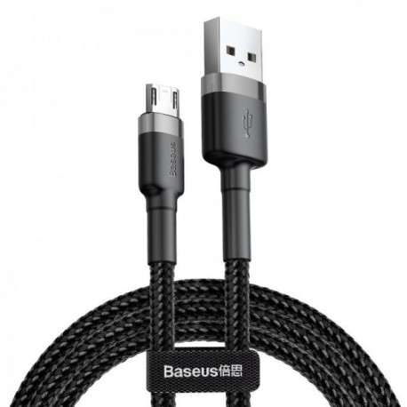 Baseus Cafule USB kábel micro USB-hez 2.4A 1m szürke-fekete