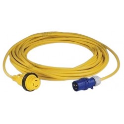 Hajókhoz hálózati kábel 16A-220V 10m lapos/kerek csatlakozókkal