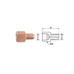 Fékhenger csatlakozó belső menet m 10x1,25 sf + külső menet m 12x1,25 sf