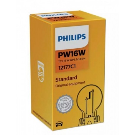 Philips átlátszó izzó PW16W 12V/16W WP3,3X14,5/4 PHI12177C1