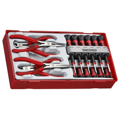 16 darabos precíziós csavarhúzó és fogó készlet Teng Tools TTMI16 TTMI16