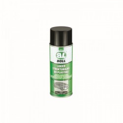 Strukturált műanyag festék 400 ml fekete spray / Boll