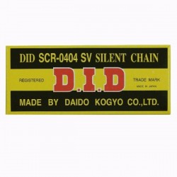 Motorkerékpár vezérműlánc DID SCR0404SV (szegecselt)