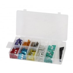 Standard biztosítékkészlet, 97 darab: 3A, 5A, 7.5A, 10A, 15A, 20A, 25A, 30A OK031005