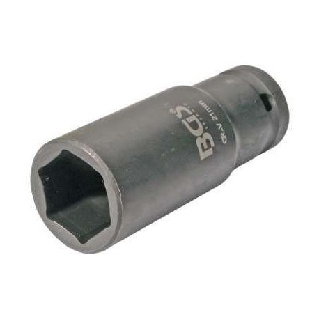 1/2 hüvelykes ütvecsavarozó dugókulcs 21 mm hatszögletű
