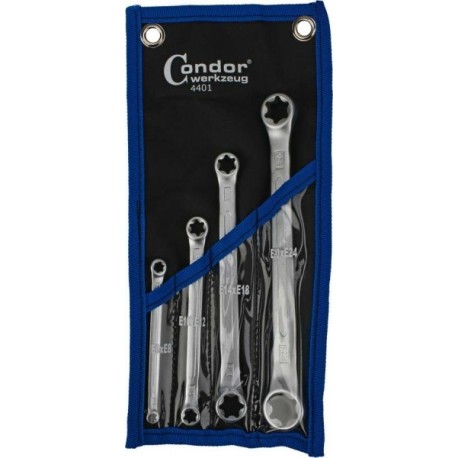 Torx csillagkulcs készlet E6-E24, 4 darab