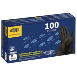 Fekete nitril kesztyűk XL 100 db