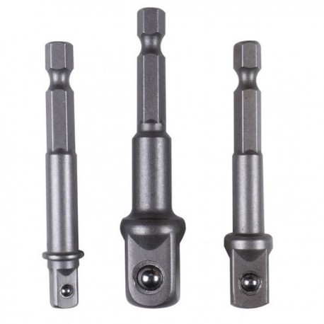 Fúrócsavarhúzó adapter készlet, 3 darabos