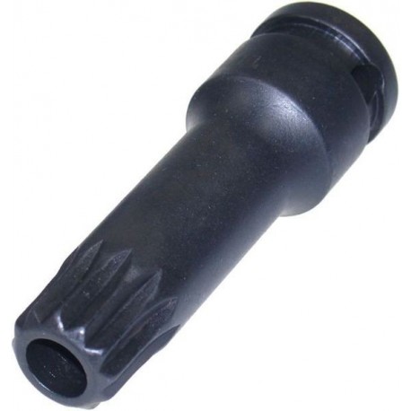 1/2 hüvelykes sokszögű dugókulcs M18 x 75 mm lyukkal