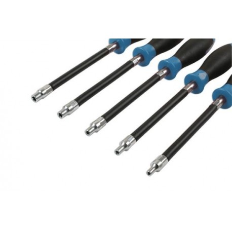 Rugalmas Torx csavarhúzó készlet E 5 db: E4, E5, E6, E7
