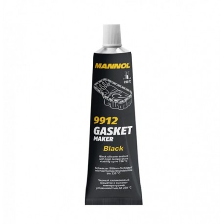 Fekete magas hőmérsékletű szilikon 85g / Mannol