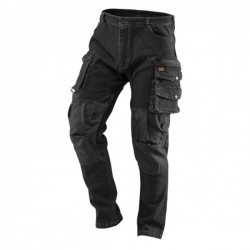 Denim munkásnadrág, fekete, XL méret