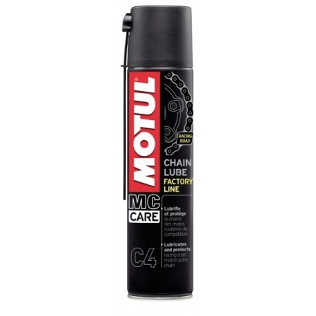 C4 lánckenőanyag első bal 400 ml Motul / fehér / versenymotorok