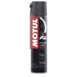 Motorkerékpár lánckenő C2+ Chain Lube Road+ 400ml / Motul / Fehér