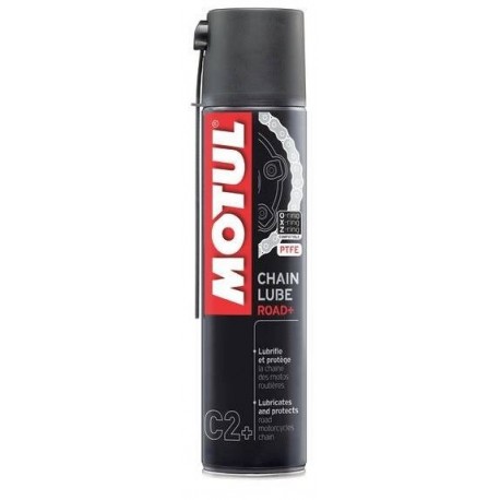 Motorkerékpár lánckenő C2+ Chain Lube Road+ 400ml / Motul / Fehér