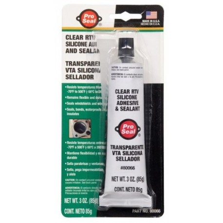 Szilikon tömítőanyag 85g átlátszó -60°C-tól 260°C-ig / Pro Seal