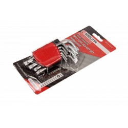 Torx security imbuszkulcs készlet tartóban, 9 darab, TS10-TS50 SE1009T