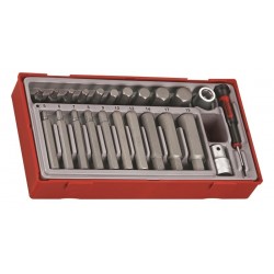 Hatszögletű csavarhúzó bitek készlet, ?? befogás, Teng Tools TTHEX23 TTHEX23