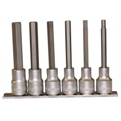 Teng Tools M1211 hosszú hatszögletű csap aljzat készlet 1/2 négyzet alakú fogantyúval M1211