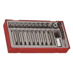 Tx csavarhúzó bitek készlet, 1/2-es befogás, Teng Tools TTTX23 TTTX23