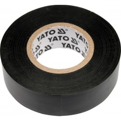 Elektroszigetelő szalag 19 mm x 20 m fekete YT-8165