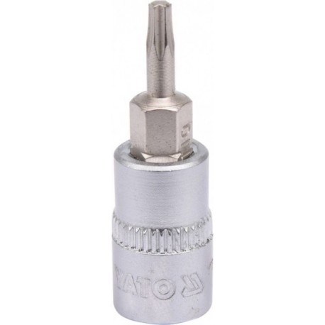 Torx csapkulcs 1/4 T10 bal 37 mm YT04302