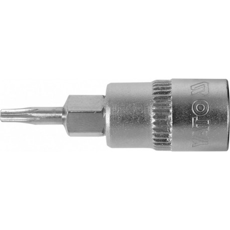 Torx csapkulcs 1/4 T8 bal 37 mm YT04301