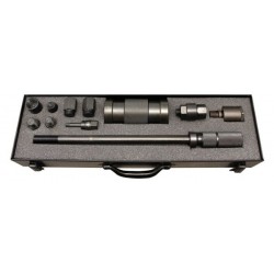 Injektor adapter készlet 9 db Bosch, Delphi, Siemens, Denso tehetetlenségi kalapáccsal 4 kg OK050044
