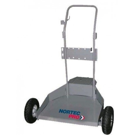 Nortec Pro hordó szállító kocsi 200 kg (max. 600 mm) pneumatikus kerekekkel és polccal