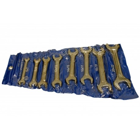 Lapos kulcskészlet tokban 6-22 mm, 8 darab
