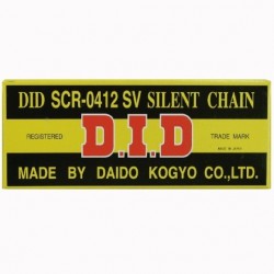 Motorkerékpár vezérműlánc DID SCR0412SV (szegecselt)