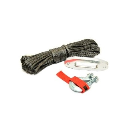 Szintetikus készlet 4x4 csörlőkhöz Dragon Winch - kötél, csúszóvezető és horog