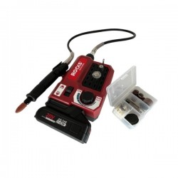 20V AQ-ONE Rugalmas Mini Csiszoló Univerzális Dremel 5-33 K, Készlet Tartozékokkal és 2 Ah Akkumulátorral