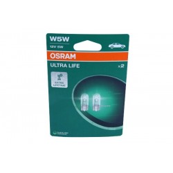 Ultra Life izzó W5W 12V/5W W2,1x9,5d (teljes üveg) 2 db bliszter (öko)