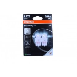 Ledriving SL W21/5W fehér LED izzó (ECE nélküli) 2 db bliszter (öko)