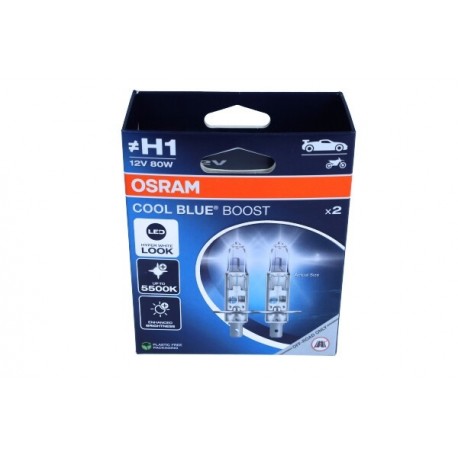 Cool Blue Boost H1 izzó, 12V, 80W, P14,5s, 5000K (ECE nélküli) 2 db (öko)
