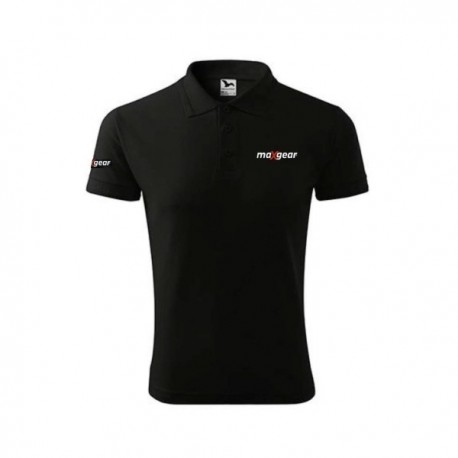 Maxgear fekete bal oldali póló hímzéssel