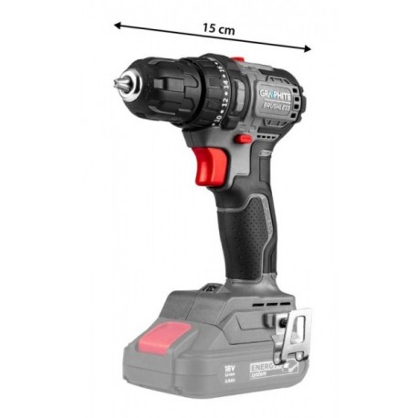 18V szénkefe nélküli fúró-csavarozó, 10 mm tokmány, kompakt, Energy+, akkumulátor nélkül