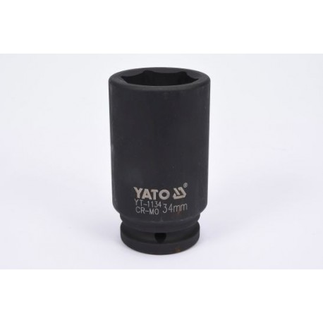 3/4 hüvelykes ütvecsavarozó dugókulcs 34 mm x 90 mm 6 szög hosszú YT-1134