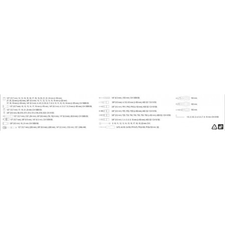 Szerszámkészlet 1/4, 3/8, 1/2 készlet 129 db YT38881