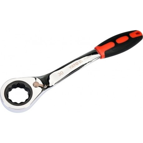 Hajlított racsnis csillagkulcs 30 mm YT02387