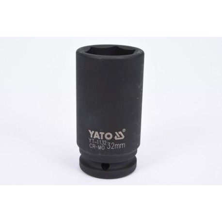 3/4 hüvelykes ütvecsavarozó dugókulcs 32 mm x 90 mm hatszögletű hosszú YT-1132
