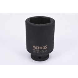 3/4 hüvelykes ütvecsavarozó dugókulcs 43 mm x 90 mm hatszög hosszú YT-1143
