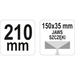 Profilformázó fogó 210 mm YT-5142