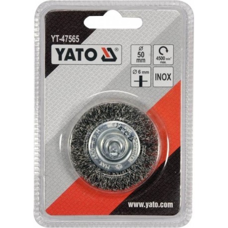 Tűzálló drótkorong csiszoló, inox, 50 mm YT47565