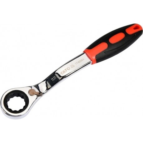 Racsnis hajlított csillagkulcs 22 mm YT02384