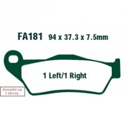 Fékbetétek motorkerékpár KTM SX 125 (00-14) / MX 250 (92-93) / EXC-F 250 Six Days (4T) (11-14) / EXC 125 (00-14) / EGS 620