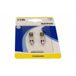 12V/5W 11x35 mm-es cső alakú izzó c5w, 2 darabos blisztercsomagban 0171254000