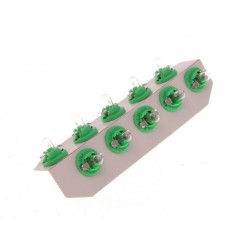 Bax 12v/2w 8,5d zöld izzó műanyag foglalattal 10 db (ece nélkül) 0170573000
