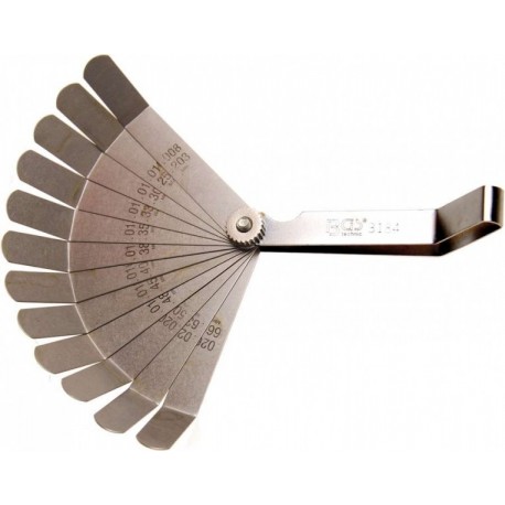 Condor Tools hézagmérő 12 lapos 0,2-0,66 mm hajlított